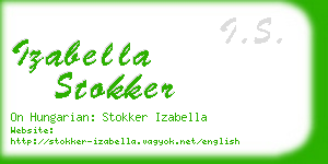 izabella stokker business card